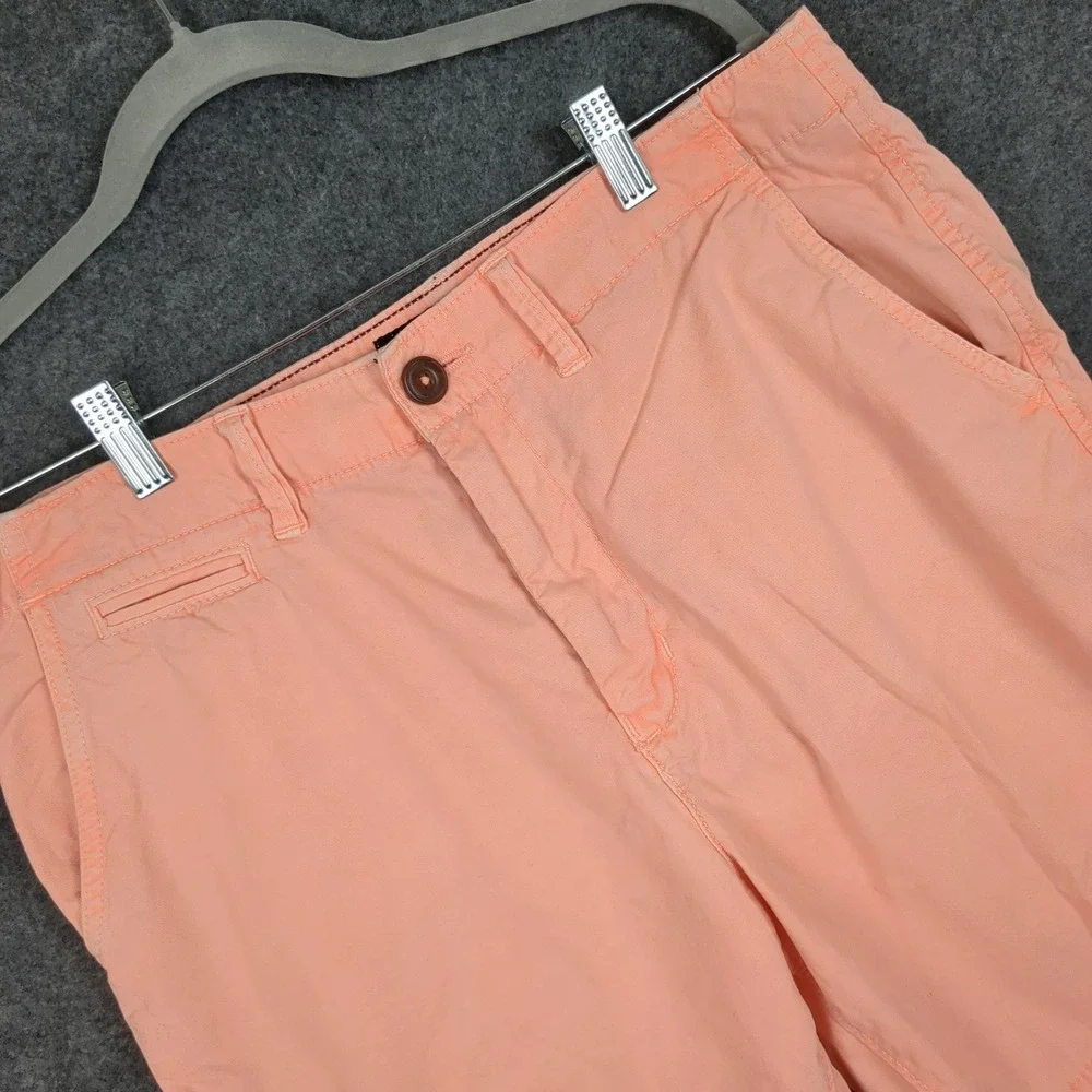 American‎ Eagle Outfitters Mens Shorts Peach Size 32 Cotton Flat Front Casual